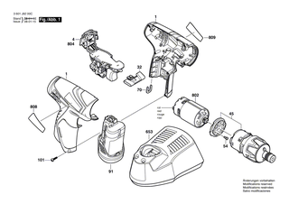BOSCH Gleichstrommotor 10,8V | Ersatzteile f�r GSR 10,8 V-LI, GSR 10,8 V-LIQ - 2607022838