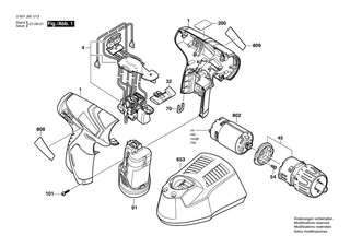 BOSCH Gleichstrommotor 10,8V | Ersatzteile f�r GSR 10,8 V-LI - 2607022840
