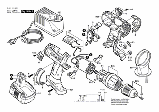BOSCH Gleichstrommotor 14,4V | Ersatzteile für GSB 14,4 VE-2 - 2607022860