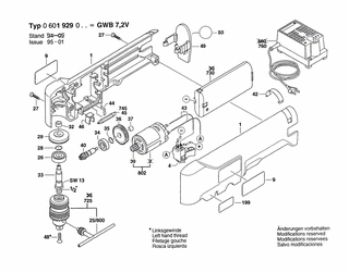 BOSCH Gleichstrommotor 7,2V | Ersatzteile f�r GWB 7,2 V,...