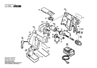 BOSCH Gleichstrommotor 7,2V | Ersatzteile f�r GWB 7,2 V, GWB 7,2 VE - 2607022911