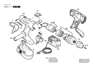 BOSCH Gleichstrommotor 18V | Ersatzteile f�r PSB 18 VE-2 - 2607022991