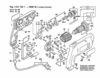 BOSCH Ein/Aus-Schalter | Ersatzteile f�r GBM 1 E, GBM 1...