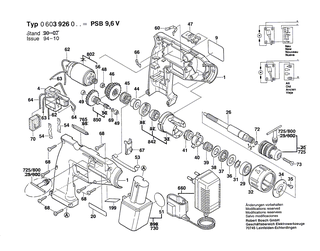 BOSCH Ein/Aus-Schalter | Ersatzteile f�r GBM 7,2 VRL, GBM 9,6 VRL - 2607200294