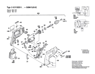 BOSCH Ein/Aus-Schalter | Ersatzteile f�r GSR 12 VES, GSR 7,2 VE - 2607200302