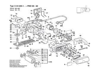 BOSCH Schalter | Ersatzteile f�r GHO 31-82, GHO 36-82 C - 2607200367
