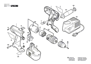 BOSCH Ein/Aus-Schalter | Ersatzteile f�r GST 24 V, 3850 - 2607200413