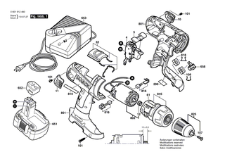BOSCH Ein/Aus-Schalter | Ersatzteile f�r GSR 14,4 VE-2, GSR 12 VE-2 - 2607200456
