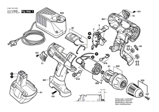 BOSCH Ein/Aus-Schalter | Ersatzteile f�r GSR 14,4 VE-2, GSR 12 VE-2 - 2607200456