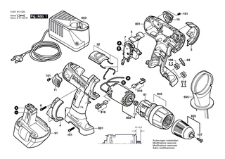 BOSCH Ein/Aus-Schalter | Ersatzteile f�r GSR 14,4 VE-2, GSR 12 VE-2 - 2607200456