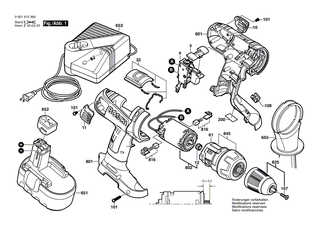 BOSCH Ein/Aus-Schalter | Ersatzteile f�r GSR 18 VE-2, GSB 18 VE-2 - 2607200457
