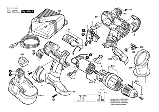 BOSCH Ein/Aus-Schalter | Ersatzteile f�r GSR 18 VE-2, GSB 18 VE-2 - 2607200457