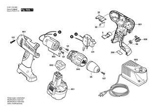 BOSCH Ein/Aus-Schalter | Ersatzteile f�r GSR 14,4 V, GSR 12 V - 2607200461