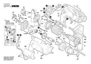 BOSCH Schalter | Ersatzteile f�r GSB 13 RE, GSB 16 RE - 2607200556