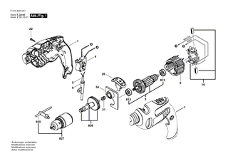 BOSCH Ein/Aus-Schalter | Ersatzteile f�r 6310, 6350 - 2607200561