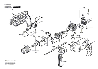 BOSCH Schalter | Ersatzteile f�r PSB 550 RA, 6365 - 2607200594
