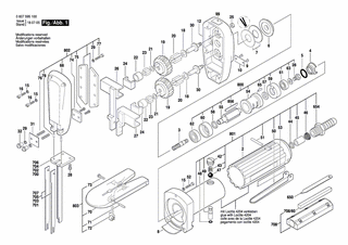 BOSCH Druckluftmotor | Ersatzteile für 7595-100 - 2607219900
