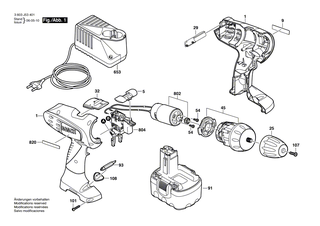 BOSCH Schnell-Lader EU 230/7,2-14,4V, 1h | Ersatzteile für PSB 14,4 V-i, PSR 9,6 VE-2 - 2607224391