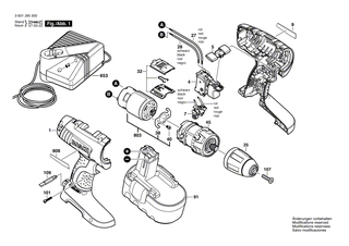 BOSCH Schnell-Lader EU 230/7,2-24V, 1h | Ersatzteile f�r AHS 3, AHS 4 - 2607224425