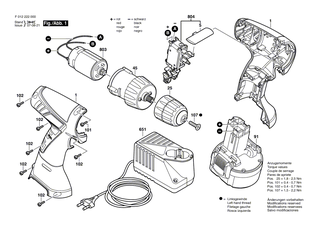 BOSCH Schnell-Lader EU 230/12-14,4V, 1h | Ersatzteile f�r 2490, 2499 - 2607224673