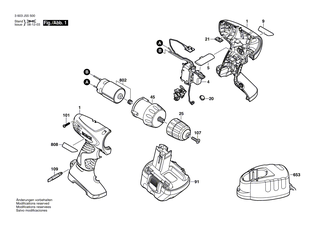 BOSCH Schnell-Lader EU 230/14,4V, 3-5h | Ersatzteile f�r AHS 52 ACCU, PSR 14,4 VE - 2607225011