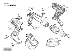 BOSCH Schnell-Lader EU 230/14,4V, 3-5h | Ersatzteile f�r AHS 52 ACCU, PSR 14,4 VE - 2607225011