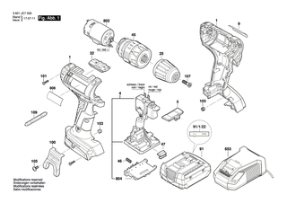 BOSCH Schnell-Lader EU 230/10,8-18V, 1h | Ersatzteile f�r GWS 18 V-LI, GLI VariLED - 2607225423