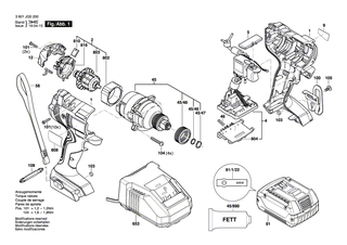 BOSCH Schnell-Lader EU 230/10,8-18V, 1h | Ersatzteile f�r GWS 18 V-LI, GLI VariLED - 2607225423