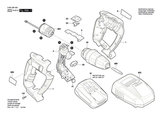 BOSCH Schnell-Lader EU 230/14,4-18V, 1h | Ersatzteile f�r ALB 18 LI, ART 23-18 LI - 2607225471