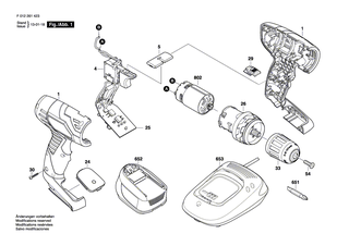 BOSCH Schnell-Lader EU 230/14,4-18V, 1h | Ersatzteile f�r 2044, 2144 - 2607225575