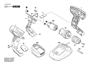 BOSCH Schnell-Lader EU 230/14,4-18V, 1h | Ersatzteile f�r 2044, 2144 - 2607225575