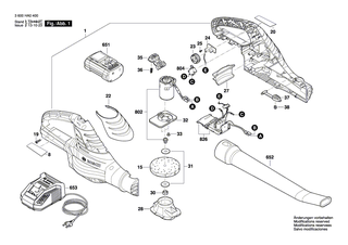 BOSCH Ladegerät EU 230V/14,4-36V | Ersatzteile für AKE 30 LI, ART 30-36 LI - 2607226273