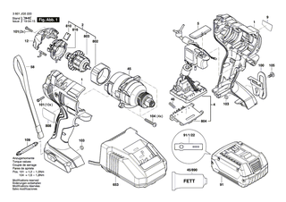 BOSCH Batterie-Ladeger�t TW 115/10,8-18V, 30 MIN | Ersatzteile f�r GSR 1200-LI, GDR 1200-LI - 2607225777