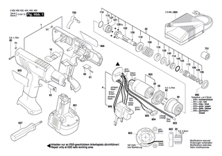 BOSCH Einschub-Akkupaket 9,6V, 2,4Ah | Ersatzteile f�r EXACT 6, EXACT 2 - 2607335659