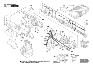 BOSCH Einschub-Akkupaket 9,6V, 2,4Ah | Ersatzteile f�r EXACT 6, EXACT 2 - 2607335659