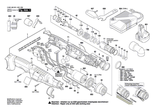 BOSCH Einschub-Akkupaket 9,6V,2,6Ah,NiMh | Ersatzteile f�r GDR 9,6 V - 2607335681