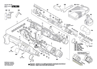 BOSCH Einschub-Akkupaket 9,6V,2,6Ah,NiMh | Ersatzteile f�r GDR 9,6 V - 2607335681