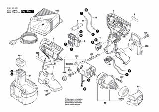 BOSCH Einschub-Akkupaket 14,4V, 2,6Ah, NiMH | Ersatzteile für GHO 14,4 V, GST 14,4 V - 2607335685