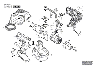 BOSCH Einschub-Akkupaket 14,4V, 2,6Ah, NiMH | Ersatzteile für GHO 14,4 V, GST 14,4 V - 2607335685