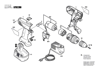 BOSCH Einschub-Akkupaket 14,4V, 2,6Ah, NiMH | Ersatzteile für GHO 14,4 V, GST 14,4 V - 2607335685