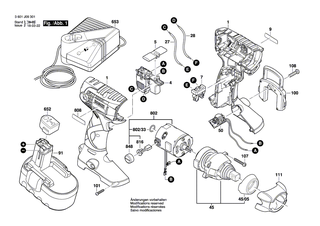 BOSCH Einschub-Akkupaket 18V, 2,6Ah, NiMH, HD | Ersatzteile f�r GSR 18 VE-2, GSB 18 VE-2 - 2607335687