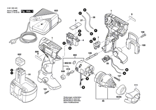 BOSCH Einschub-Akkupaket 14,4V,3,0Ah,NiMh | Ersatzteile f�r GST 14,4 V, GSR 14,4 VE-2 - 2607335693