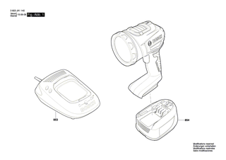 BOSCH Einschub-Akkupaket 18V, 1,3Ah, LI | Ersatzteile f�r ART 26 LI, PKS 18 LI - 2607336039