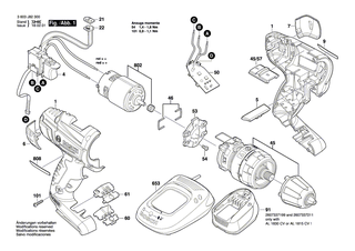 BOSCH Einschub-Akkupaket 18V, 1,3Ah, LI | Ersatzteile für ART 26 LI, PKS 18 LI - 2607336039