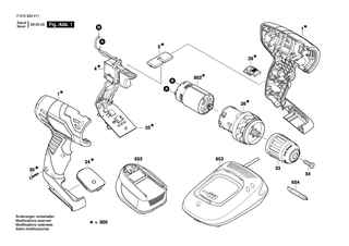 BOSCH Einschub-Akkupaket 14,4V, LI | Ersatzteile f�r 2044, 2144 - 2607336261