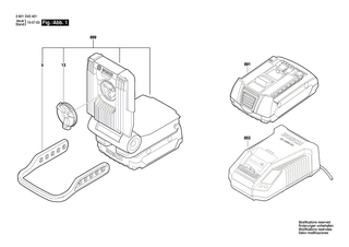 BOSCH Einschub-Akkupaket 14,4V, 2,0Ah, LI, MS-L | Ersatzteile f�r GSR 14,4 V-LI, GSB 14,4 V-LI - 2607336877