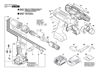 BOSCH Einschub-Akkupaket 18V, 2,0Ah, LI BBS MR-L | Ersatzteile f�r GSA 18 V-LI C, GSB 18 V-LI - 1607A350BG