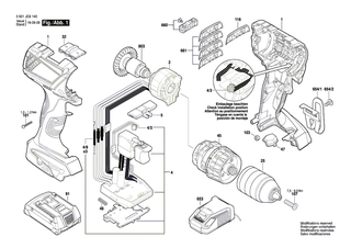 BOSCH Einschub-Akkupaket BBS MR-XL, 18V, 4,0 Ah | Ersatzteile f�r GSA 18 V-LI C - 2607336943