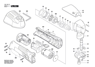 BOSCH Akku-Paket 10,8V, 2,0Ah, LI | Ersatzteile für GSC 10,8 V-LI, GSR 10,8 V-LIQ - 2607337001