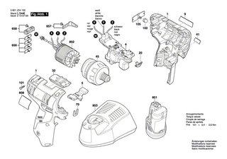 BOSCH Akku-Paket 10,8V, 2,0Ah, LI | Ersatzteile für GSC 10,8 V-LI, GSR 10,8 V-LIQ - 2607337001